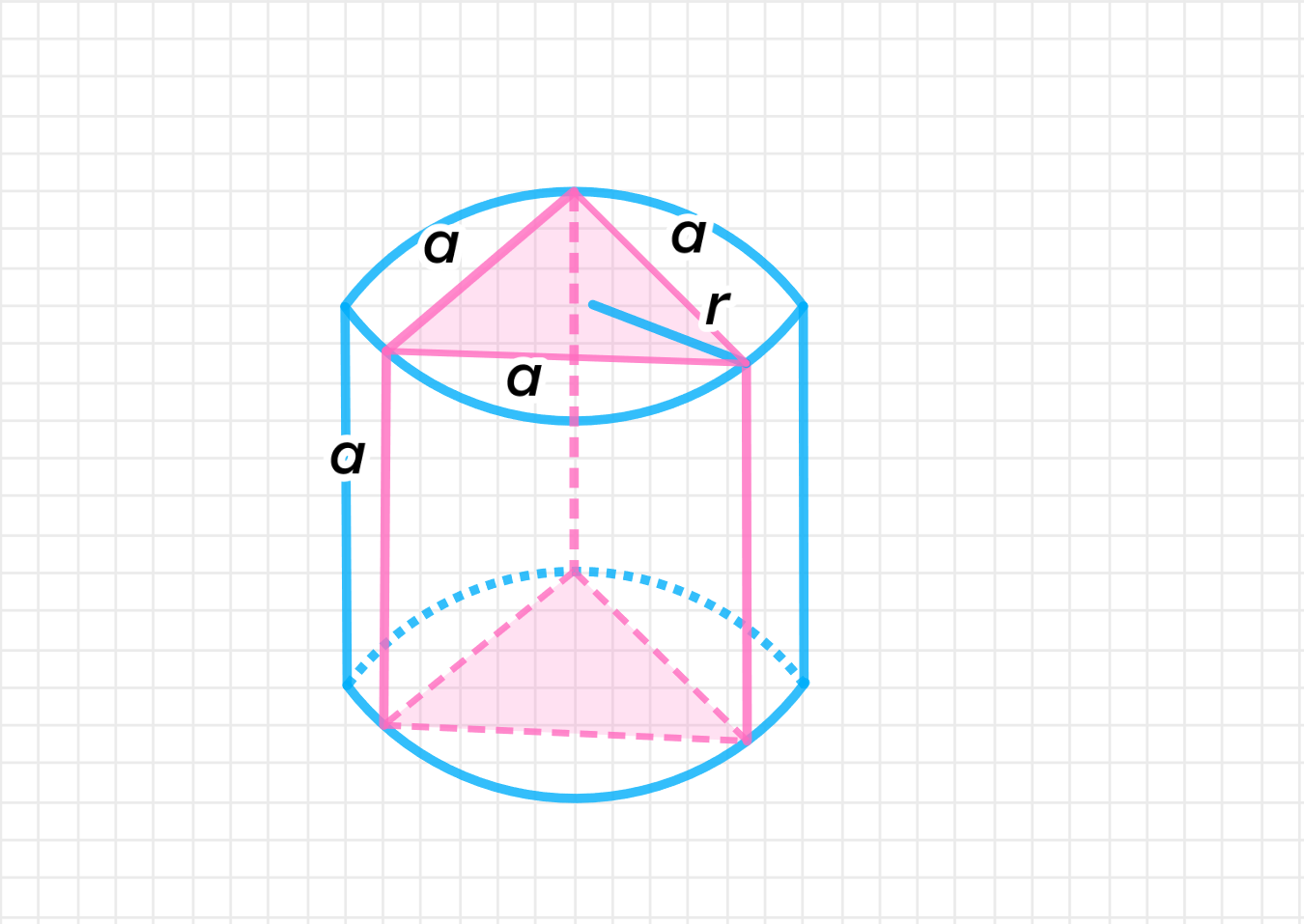 Призма описана около шара. Треугольная Призма вписана в цилиндр. Призма вписанная в цилиндр по клеточкам. Прямоугольная Призма вписана в цилиндр. Цилиндр вписан прав треугольнуюпирамиду картинка.