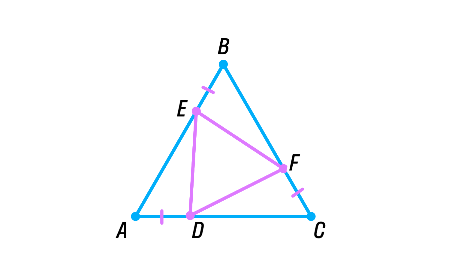 На рисунке cf be. Рисунок 15 геометрия 7 класс ABC Def.