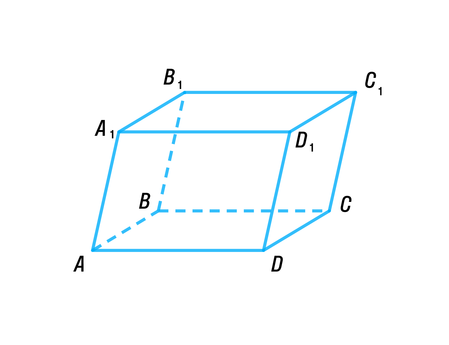 Abcda1b1c1d1 параллелепипед
